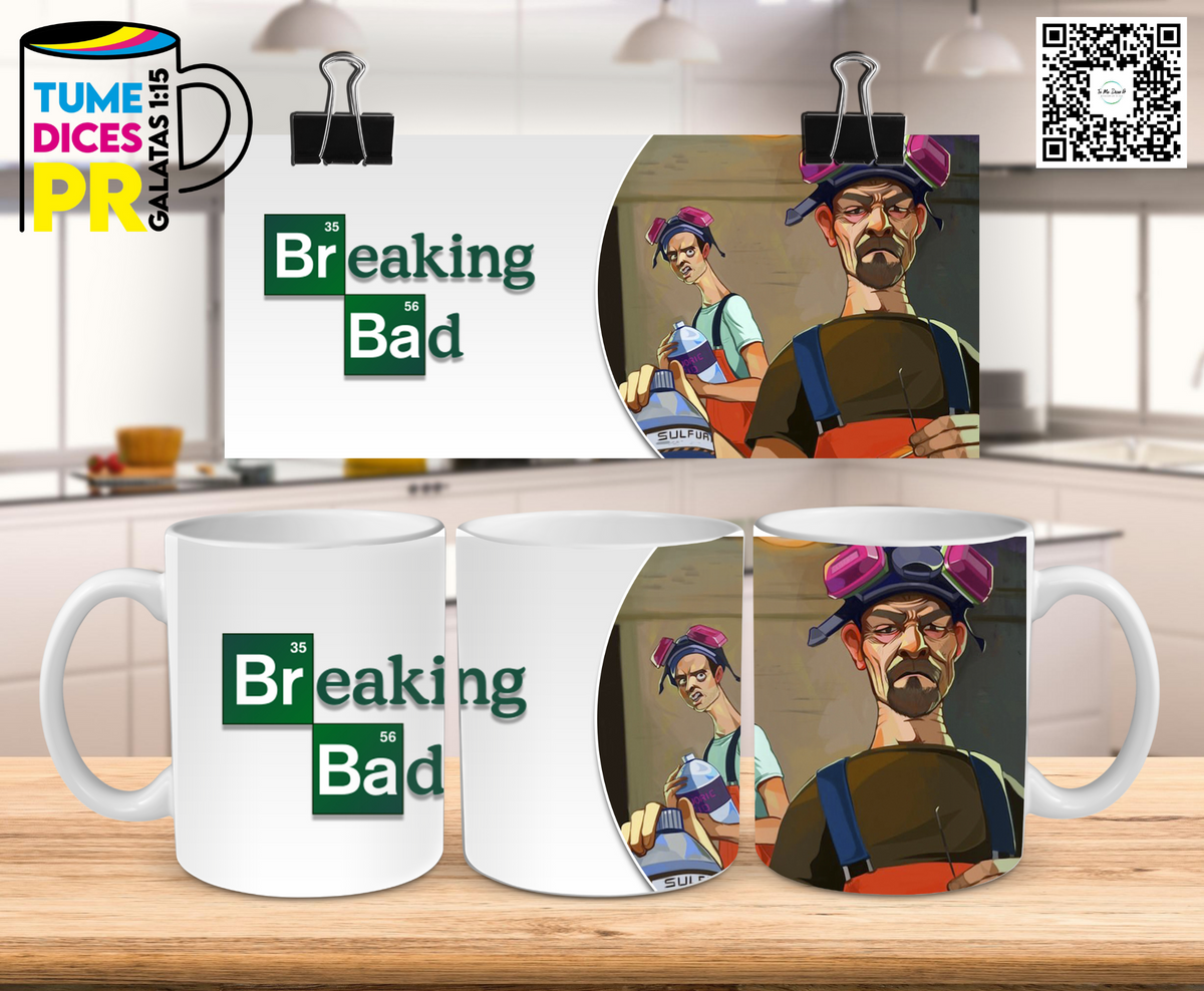 Taza Breaking Bad 11 oz | Cerámica sublimada | Personalizable