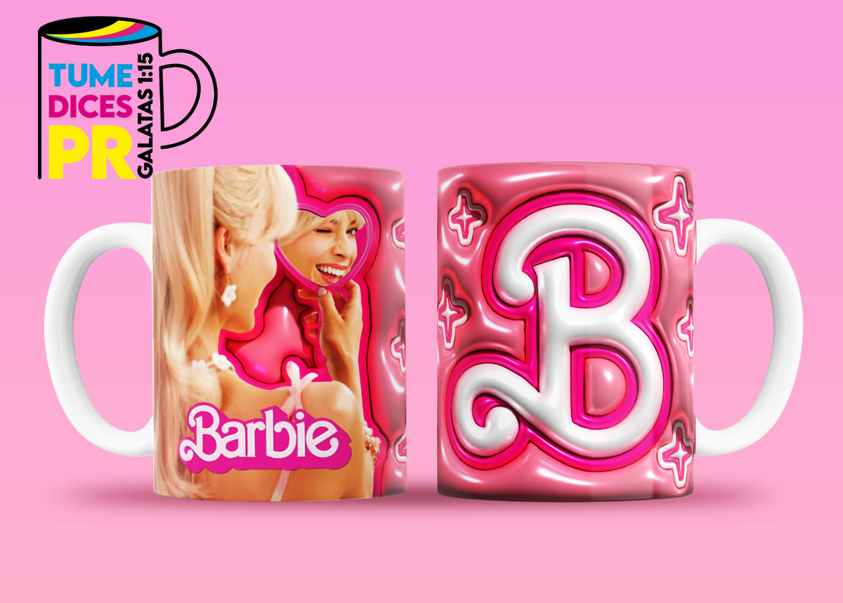 Taza Barbie 11 oz | Cerámica sublimada | Personalizable