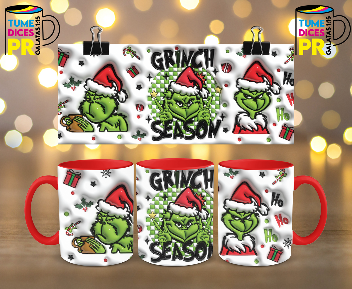 Taza Grinch 11 oz | Cerámica sublimada | Personalizable