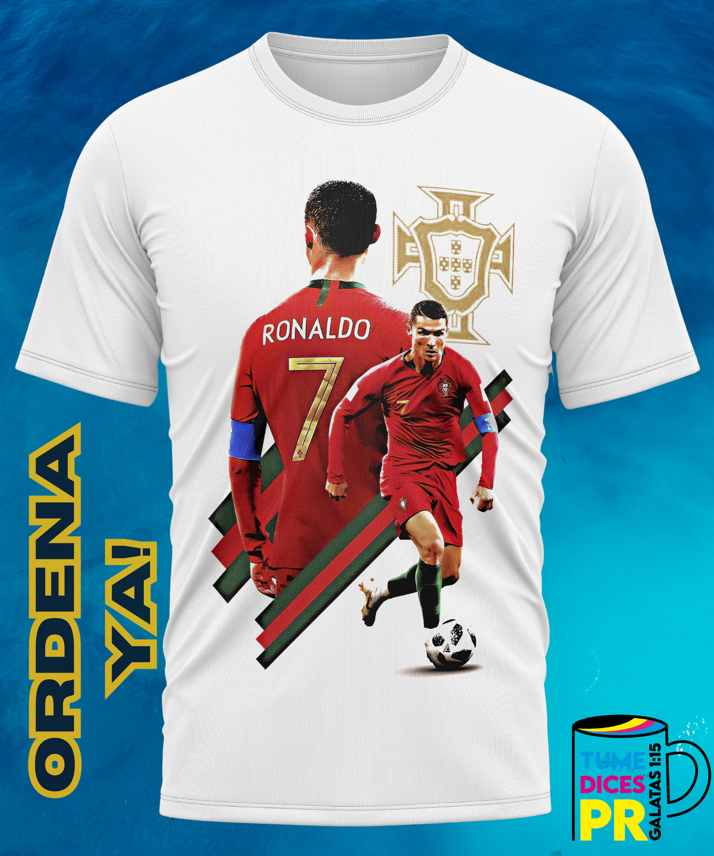 Camiseta semitono FÚTBOL 1