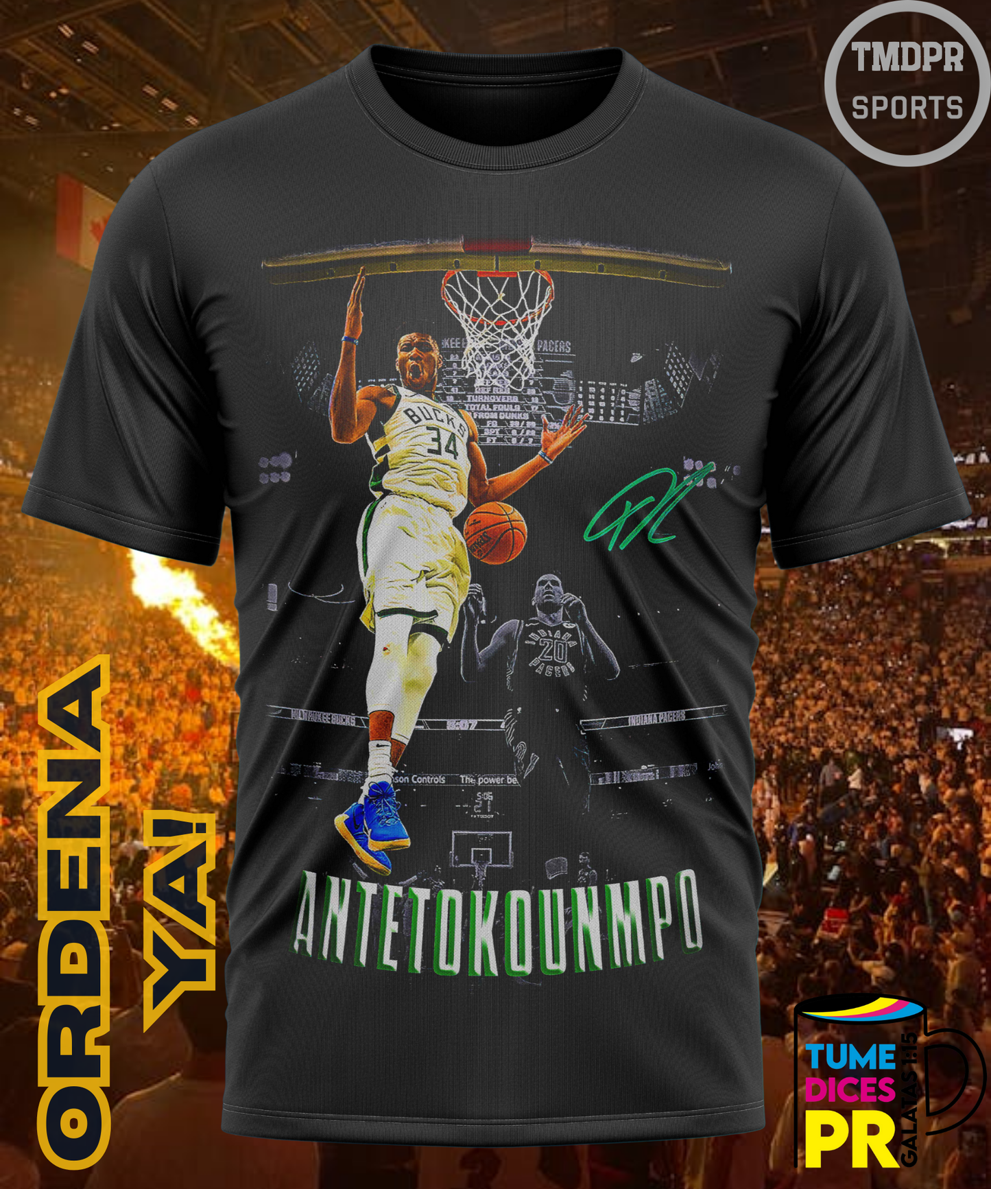 Camiseta semitono NBA MILWAUKEE BUCKS