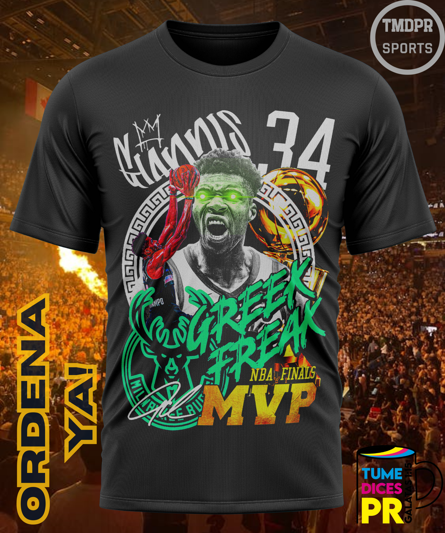 Camiseta semitono NBA MILWAUKEE BUCKS