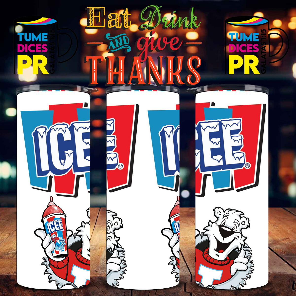 Tumbler Grocery Skinny 20 oz | Personalizable | Mantiene frío y calor