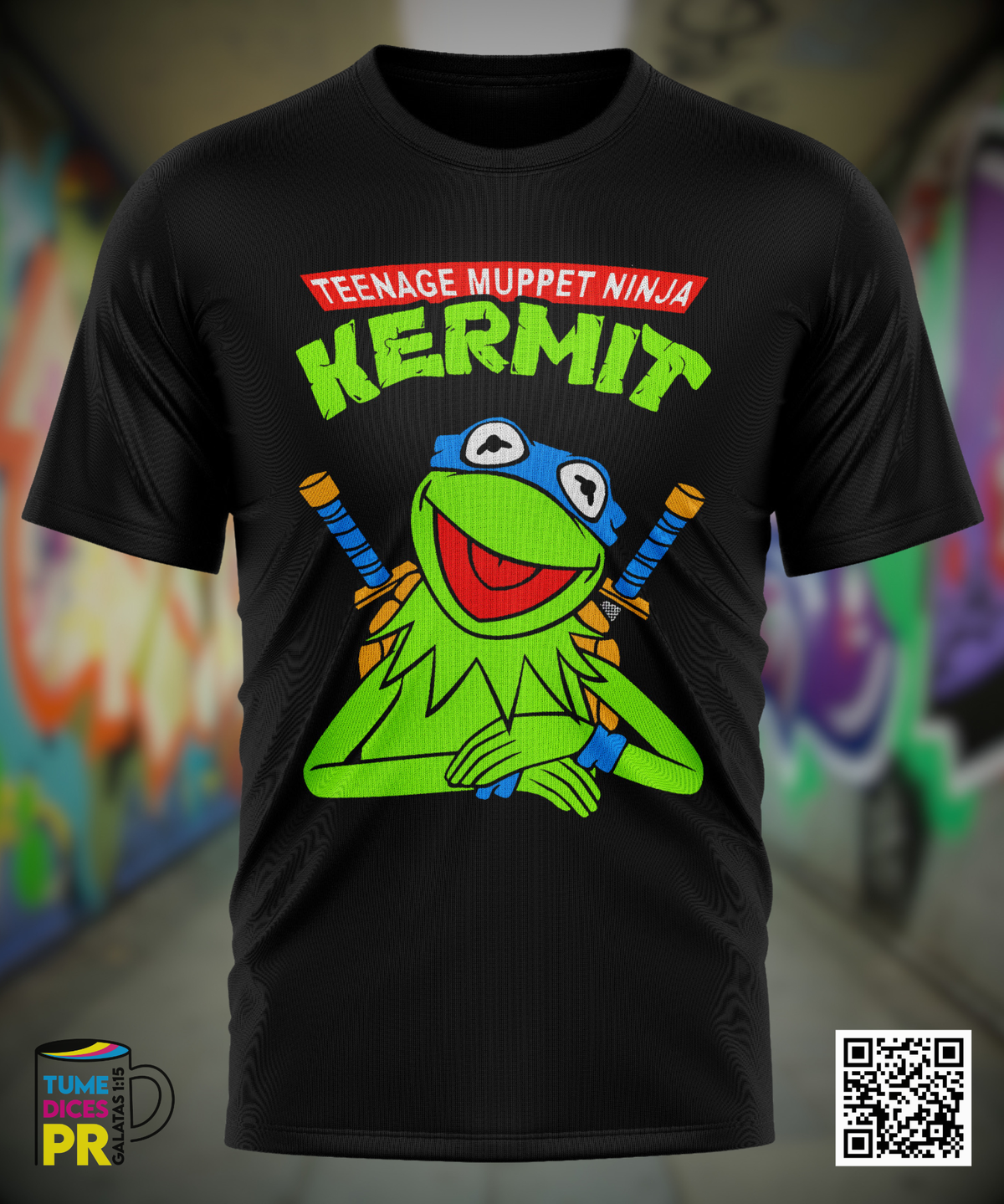 Camiseta KERMIT | Algodón y poliéster | Tallas S–XL