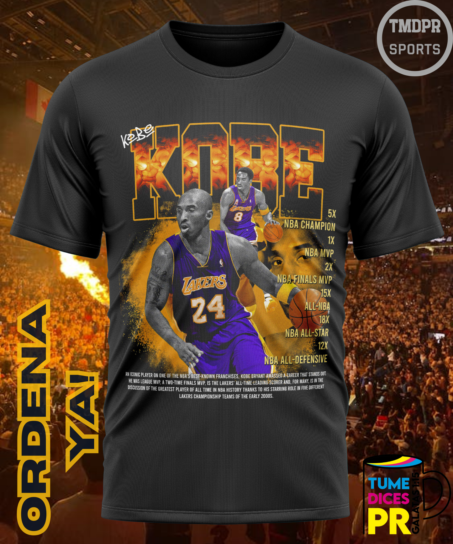 Camiseta semitono NBA LAKERS