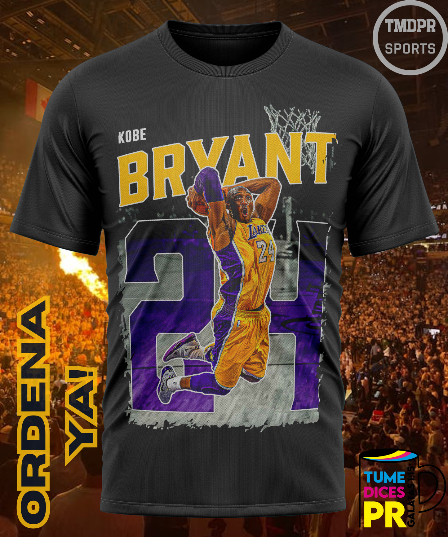 Camiseta semitono NBA LAKERS