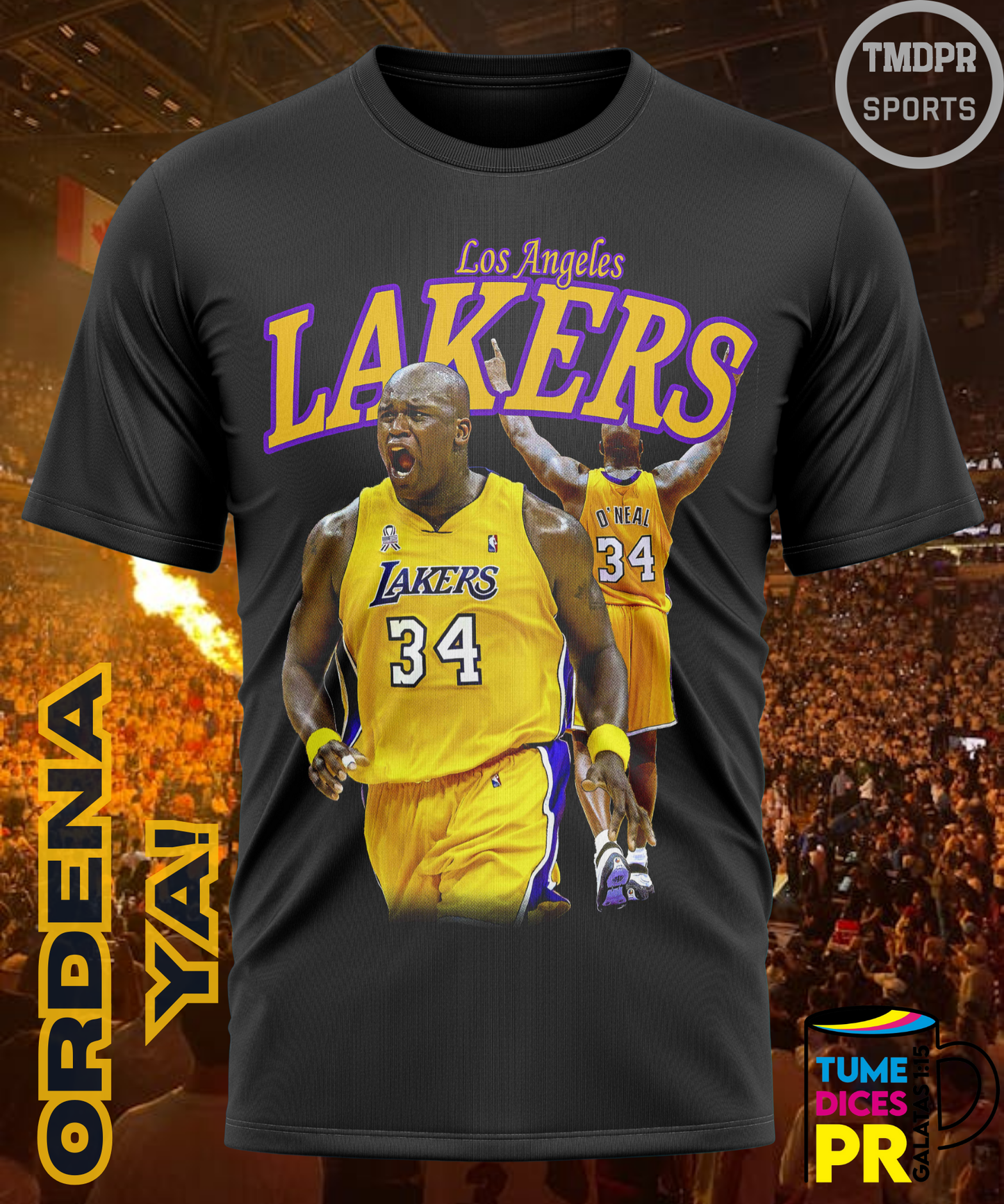 Camiseta semitono NBA LAKERS