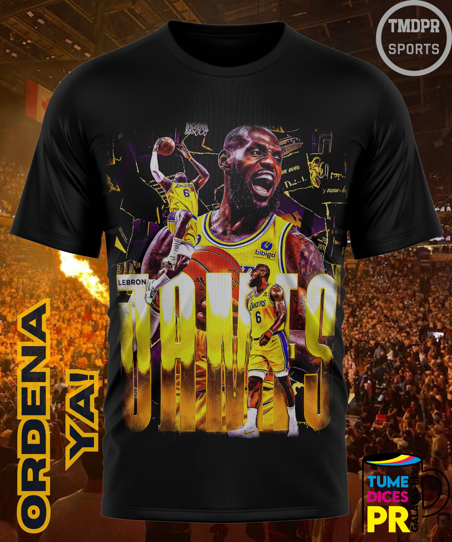 Camiseta semitono NBA LAKERS