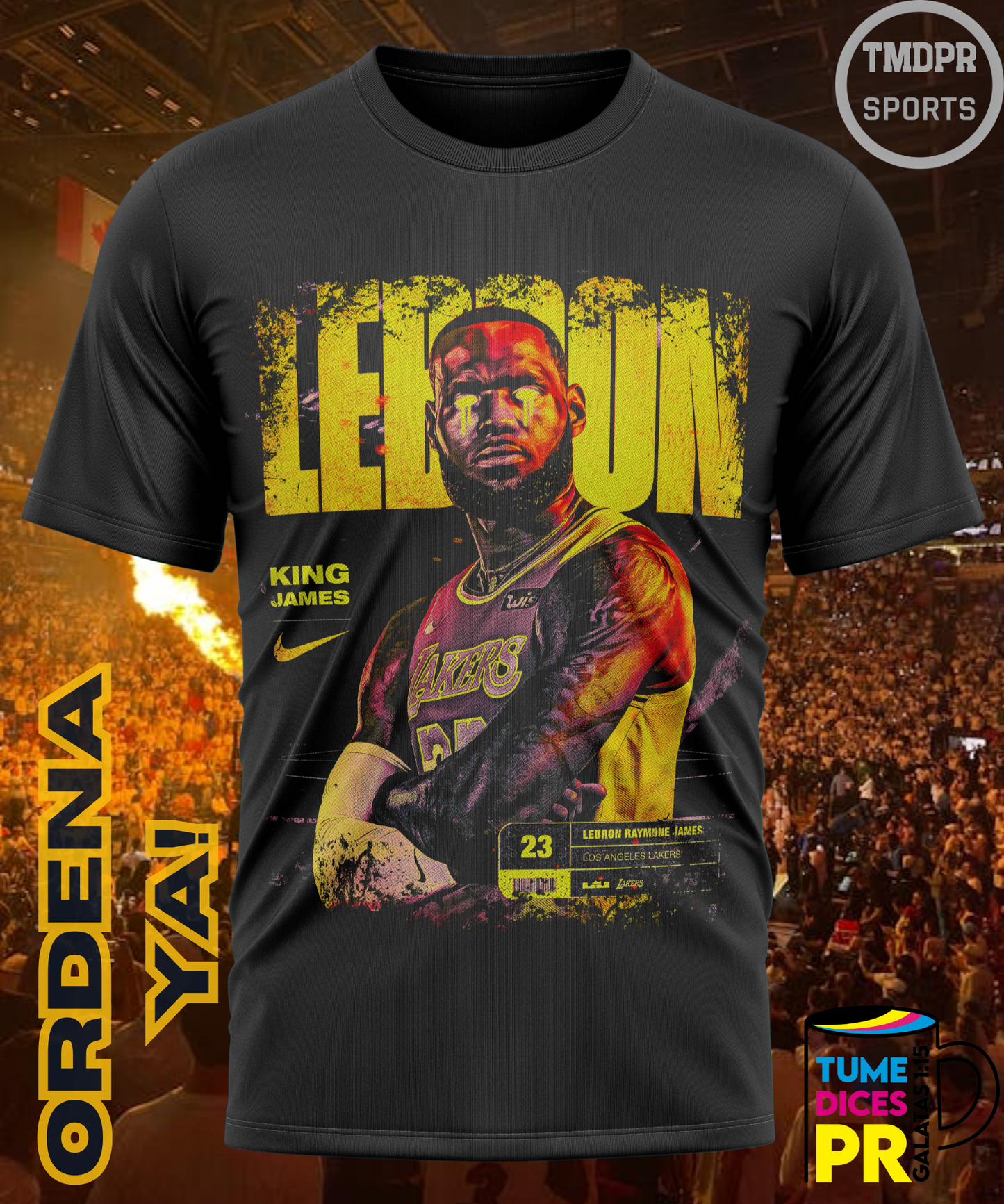 Camiseta semitono NBA LAKERS