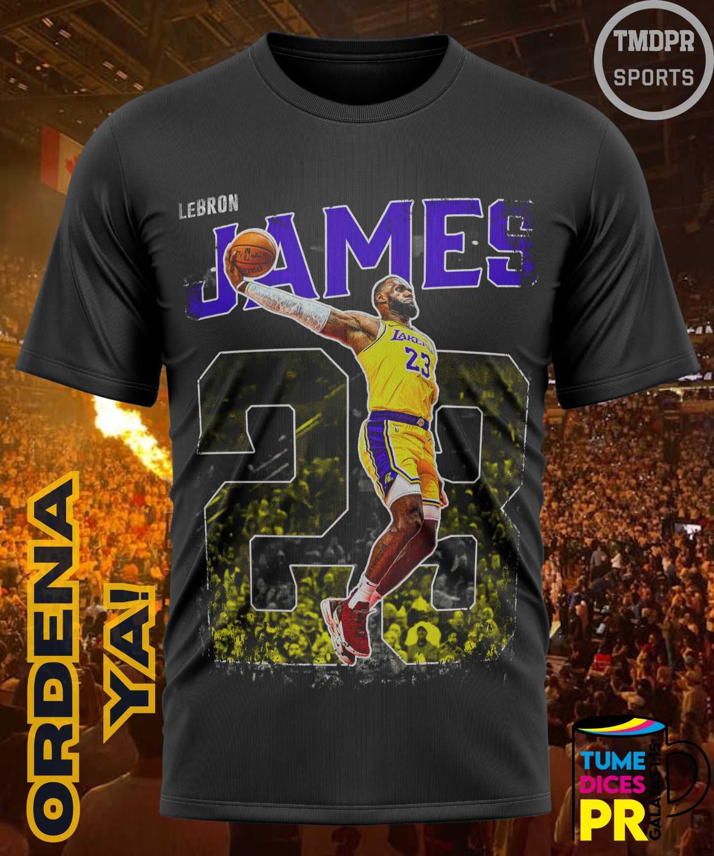 Camiseta semitono NBA LAKERS