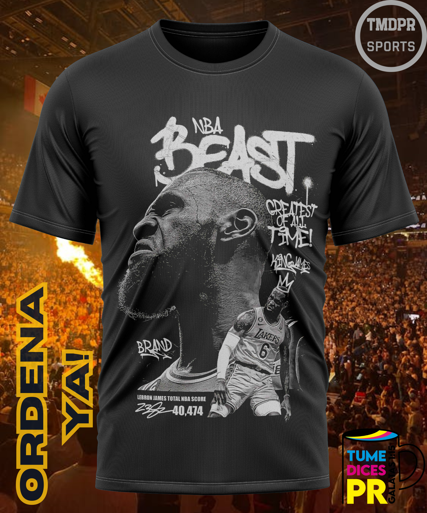 Camiseta semitono NBA LAKERS