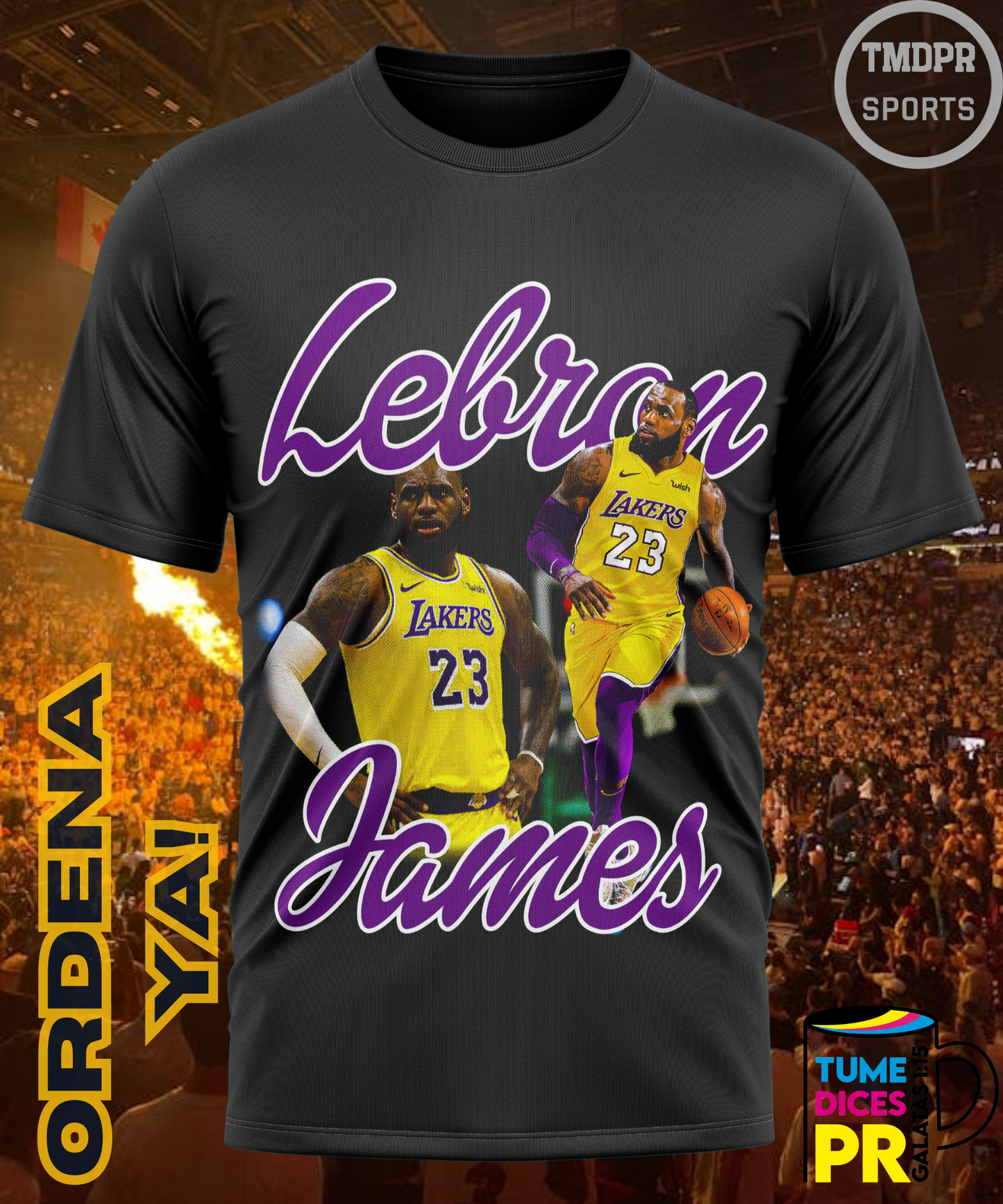 Camiseta semitono NBA LAKERS
