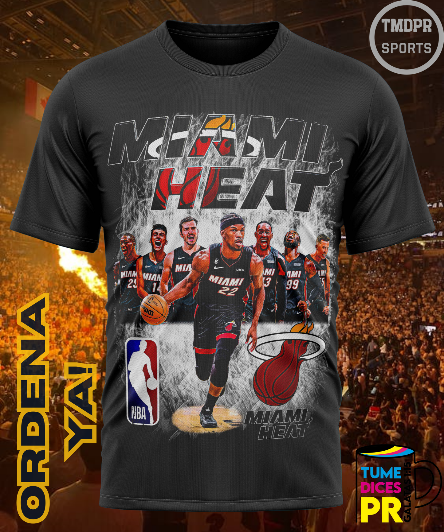Camiseta semitono NBA MIAMI HEAT