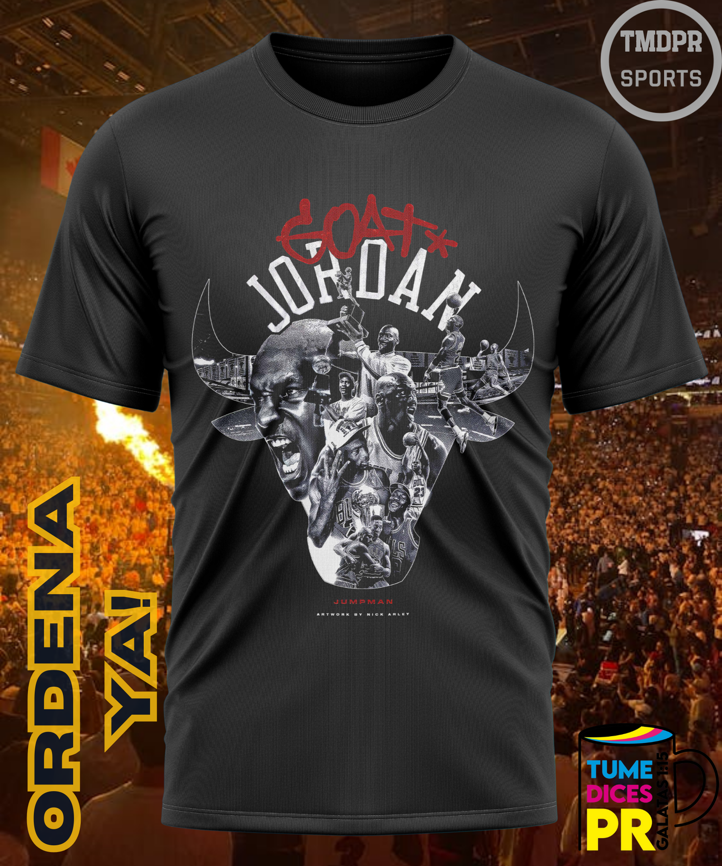 Camiseta semitono NBA MICHAEL JORDAN