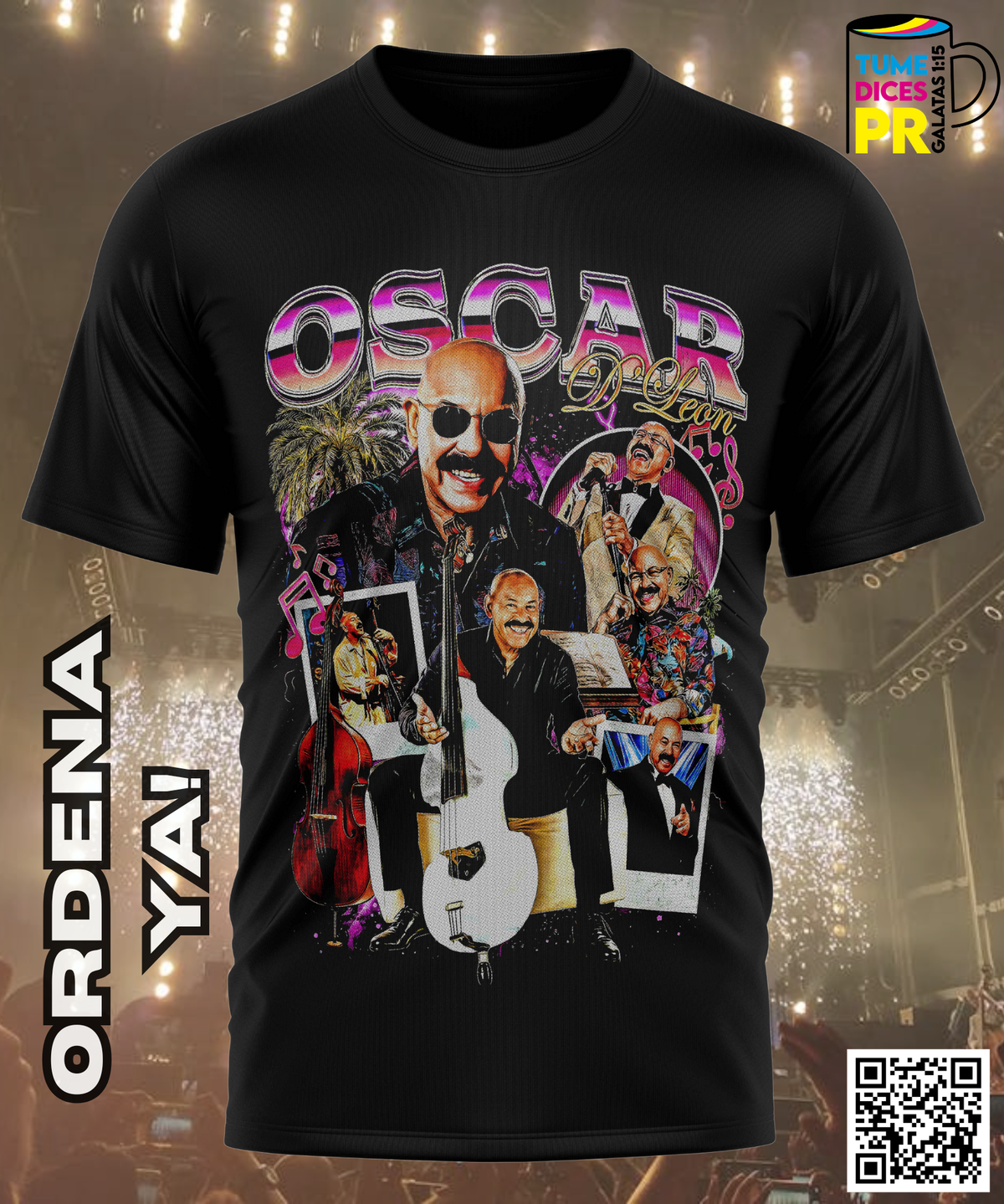 Camiseta OSCAR D LEON | Algodón y poliéster | Tallas S–XL