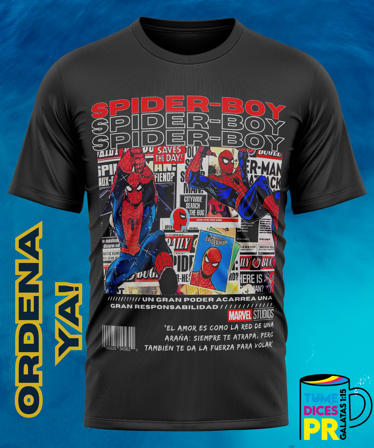 Camiseta semitono SPIDER-MAN
