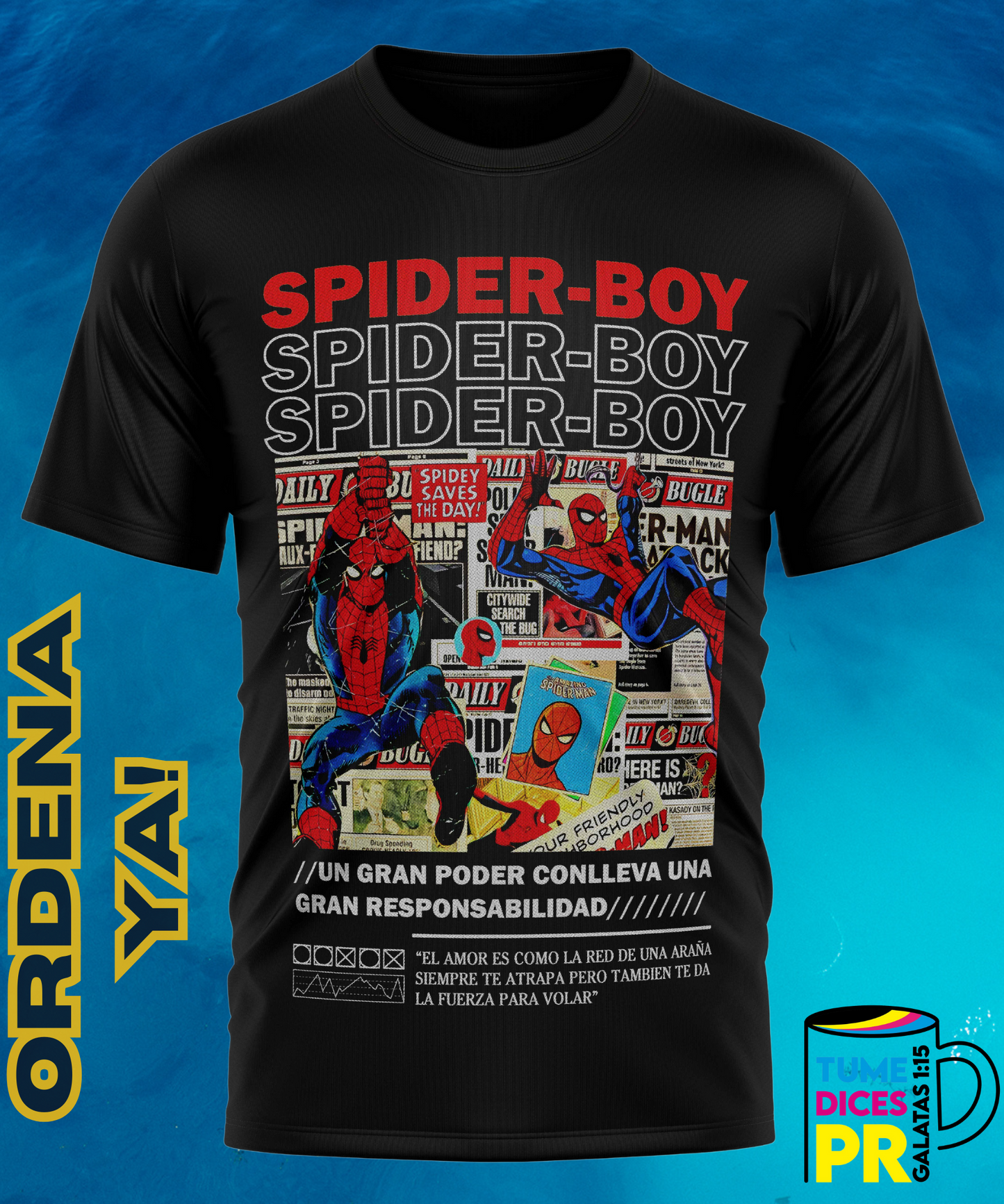 Camiseta semitono SPIDER-MAN