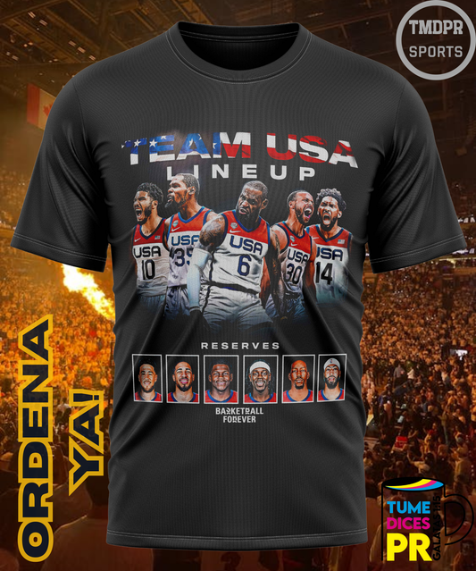 Camiseta semitono NBA TEAM USA