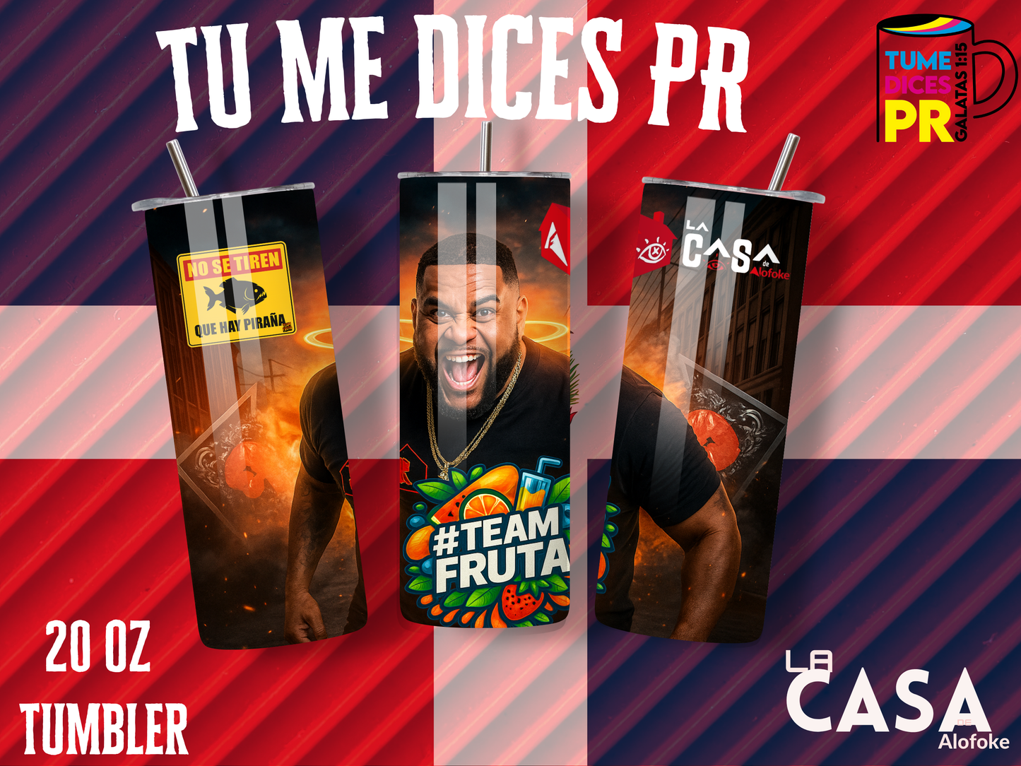 TEAM FRUTA Skinny Tumbler