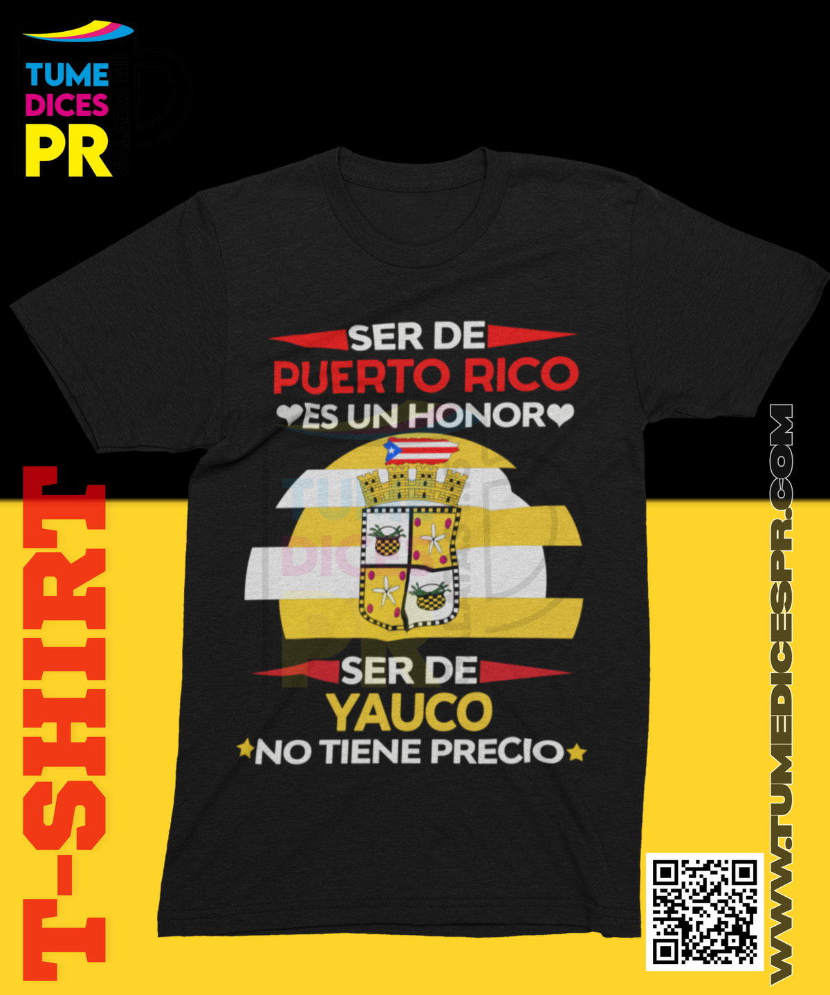 Camiseta MUNICIPIOS DE PUERTO RICO | Algodón y poliéster | Tallas S–XL