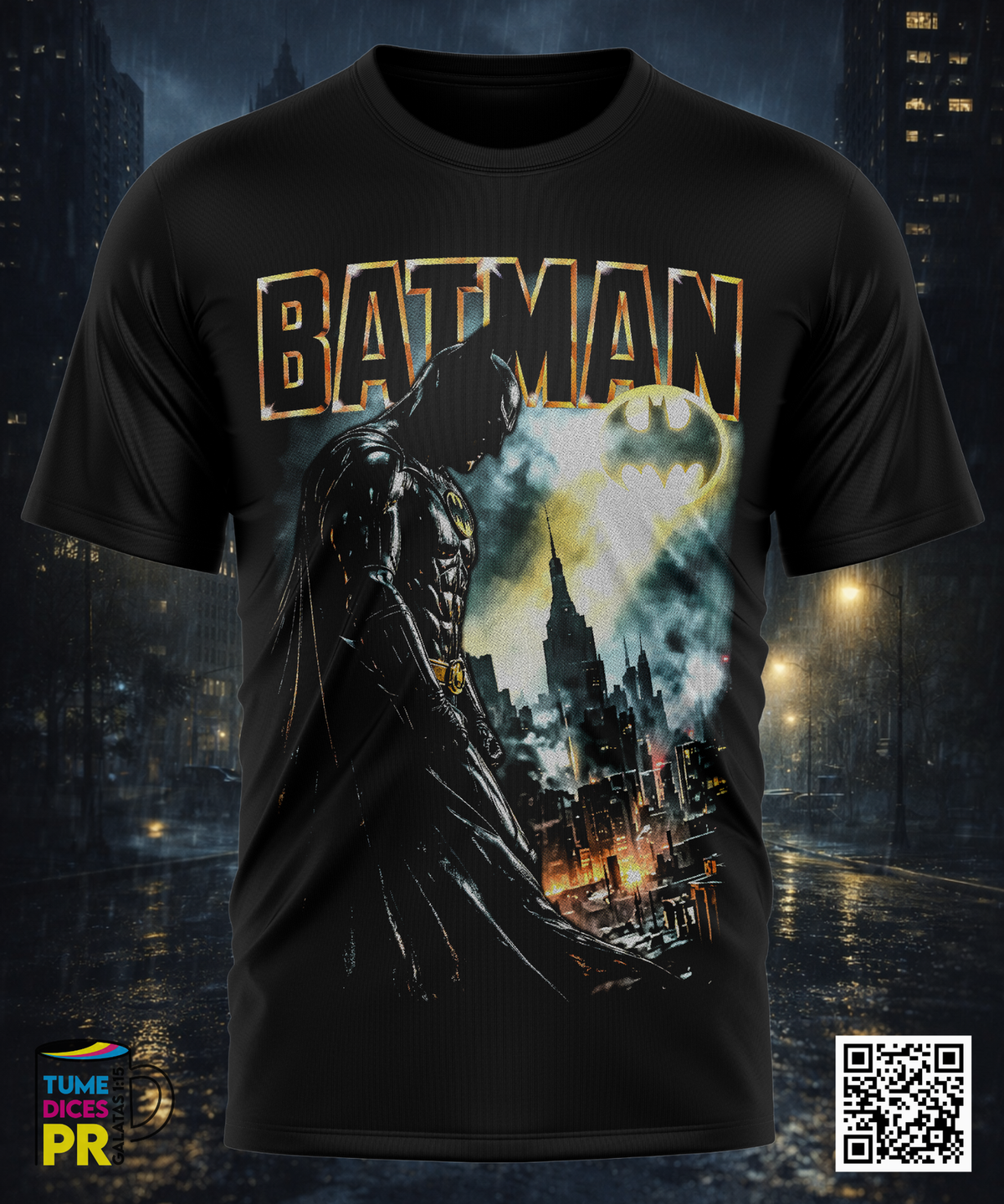 Camiseta BATMAN 2 | Algodón y poliéster | Tallas S–XL