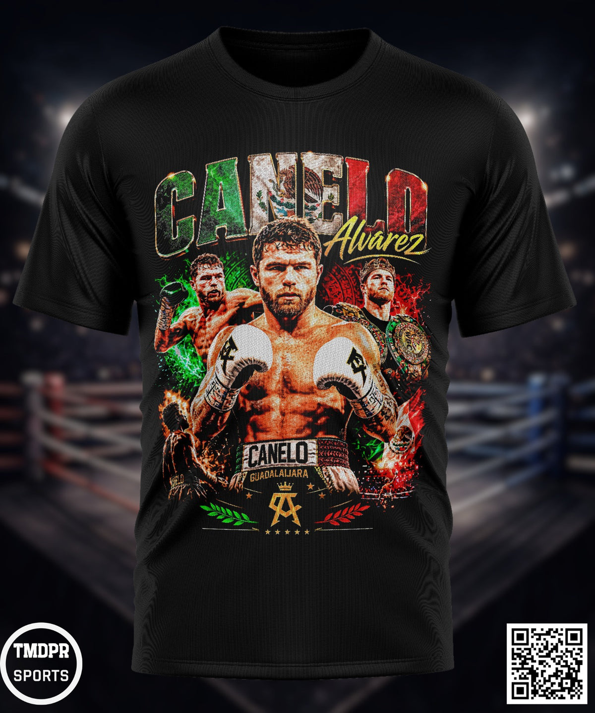 Camiseta BOXEO CANELO | Algodón y poliéster | Tallas S–XL