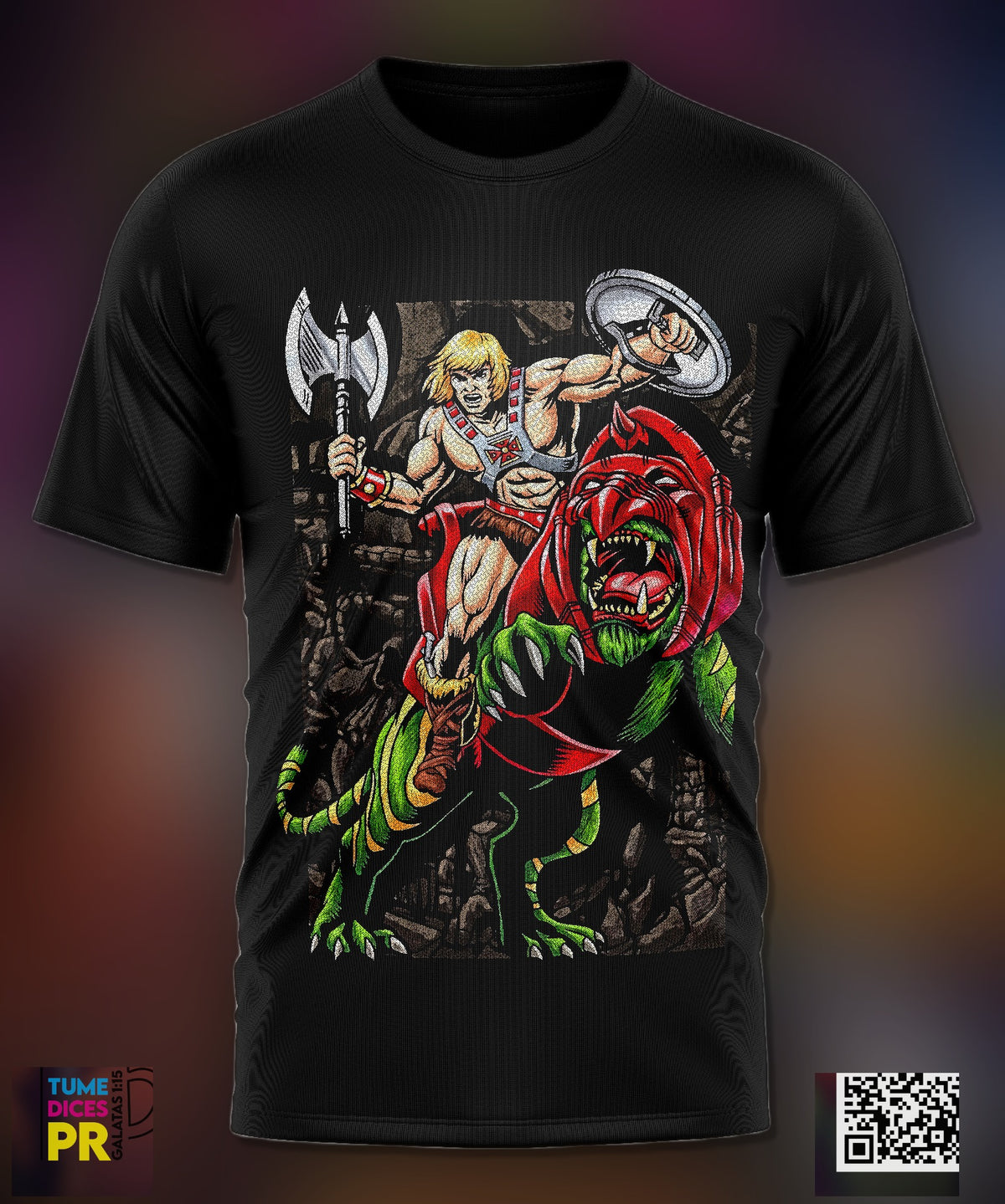 Camiseta HE MAN | Algodón y poliéster | Tallas S–XL