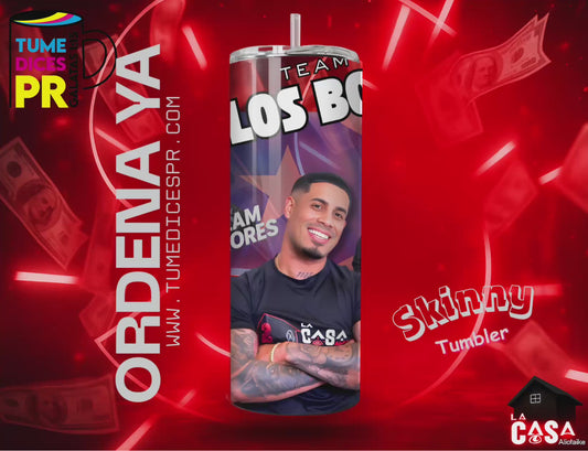 Team Los Bori Skinny Tumbler