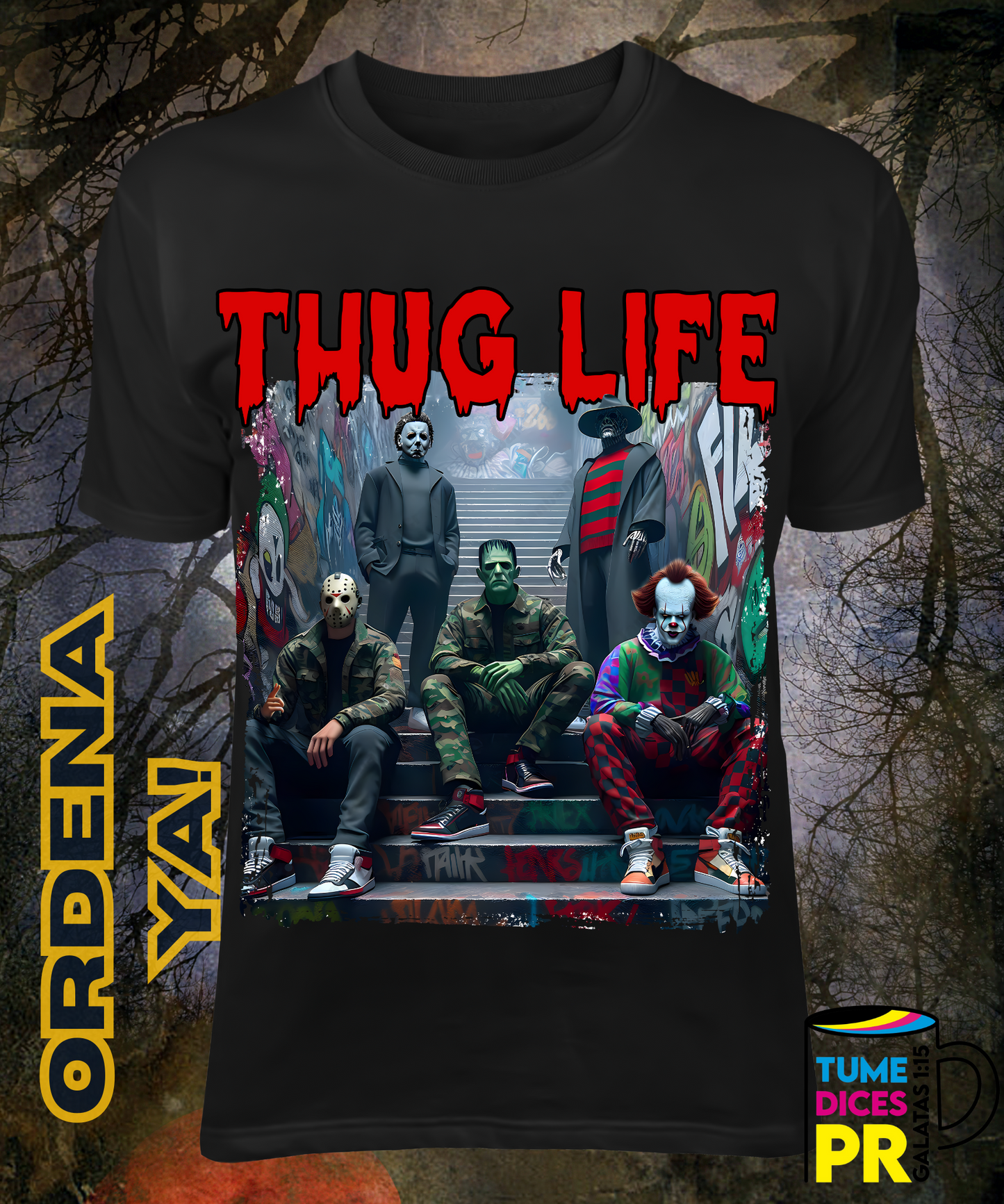Camiseta Halloween THUG LIFE