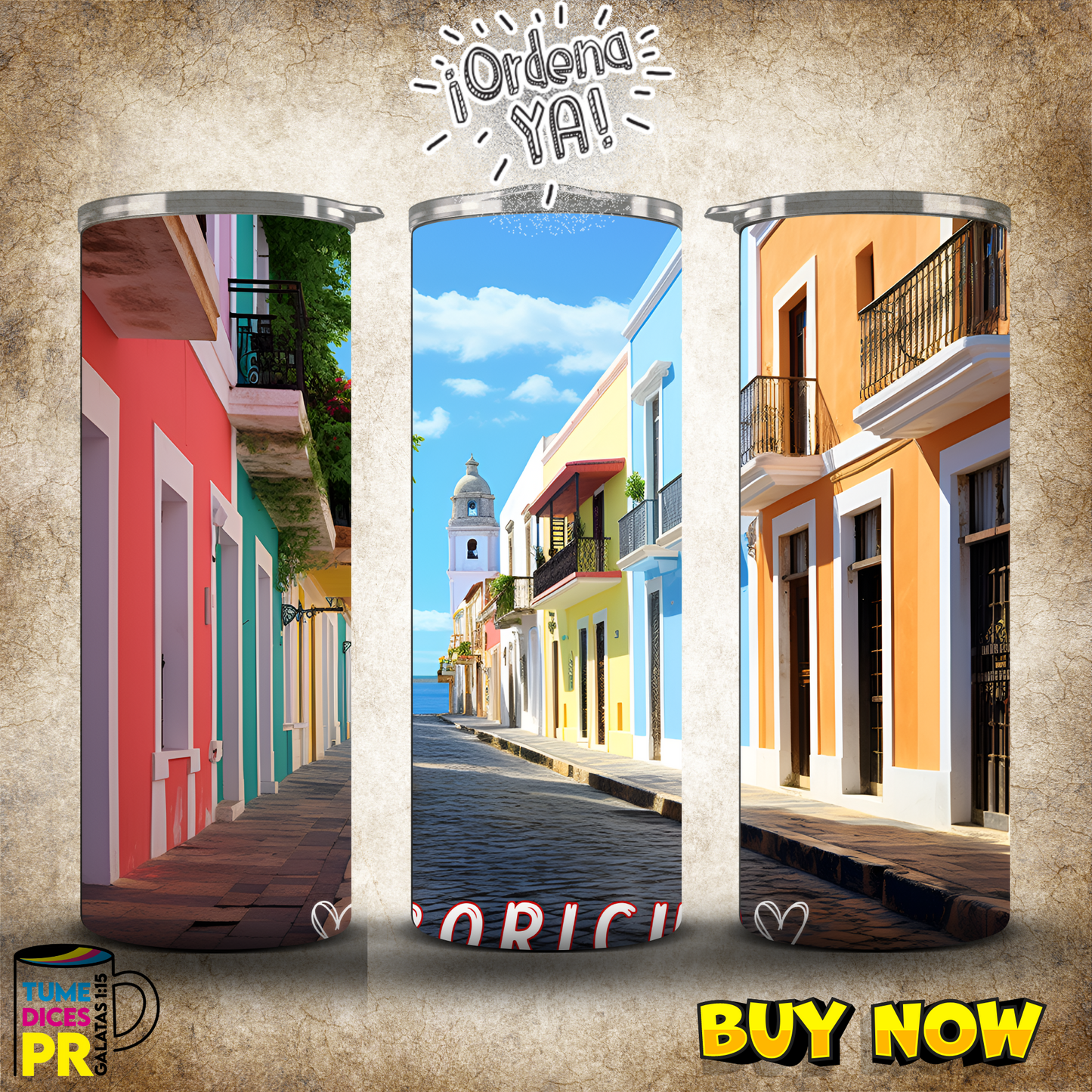 PUERTO RICO 2 Skinny Tumbler