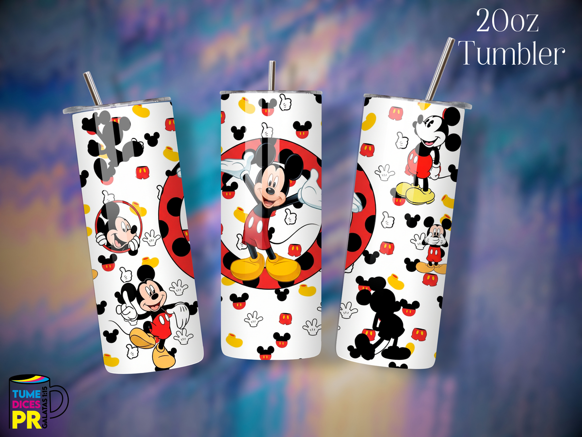 Tumbler Mundo Mágico 3 Skinny 20 oz | Personalizable | Mantiene frío y calor