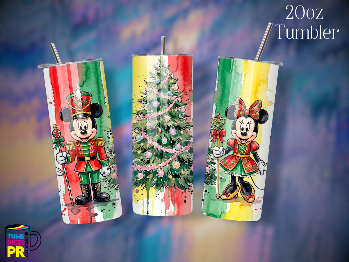 Tumbler Mundo Mágico 3 Skinny 20 oz | Personalizable | Mantiene frío y calor