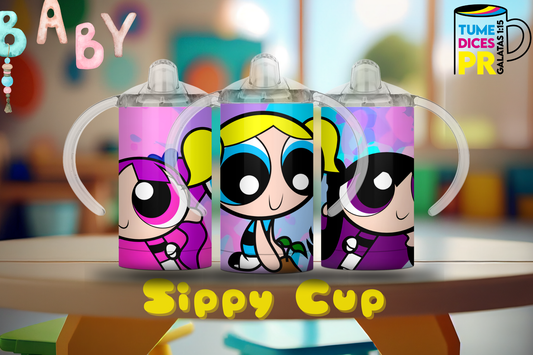 Sippy Cup Chicas Superpoderosas 2 12 oz | Acero inoxidable | Con sorbeto