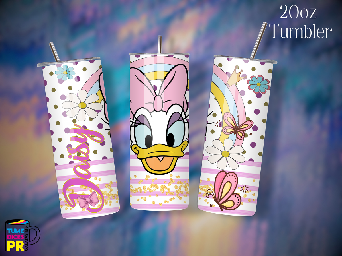 Tumbler Mundo Mágico 3 Skinny 20 oz | Personalizable | Mantiene frío y calor