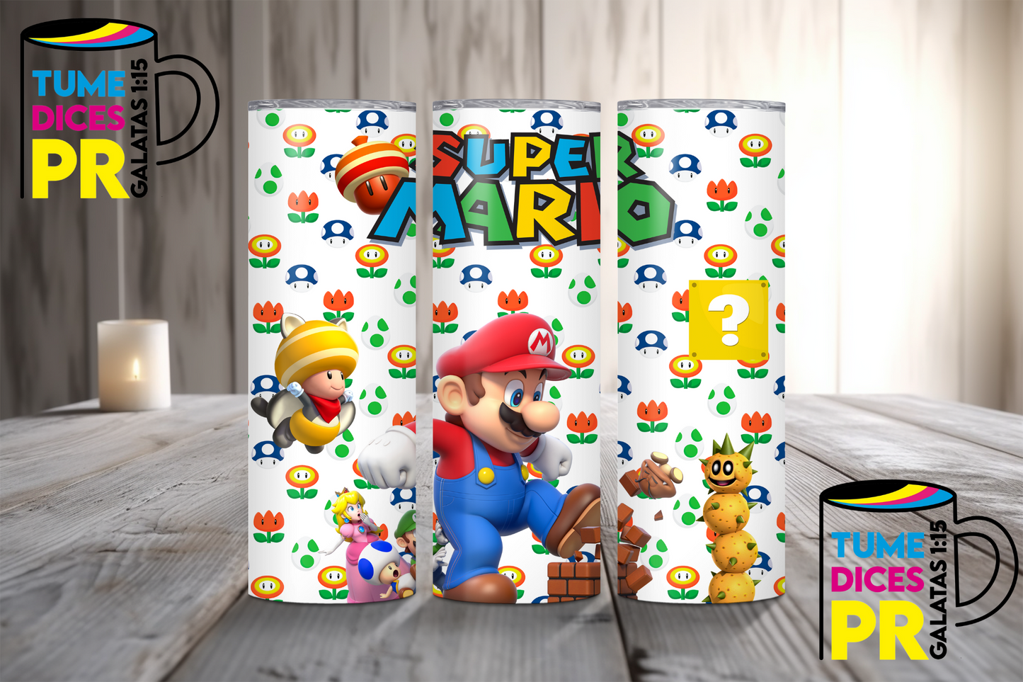 MARIO BROS Skinny Tumbler