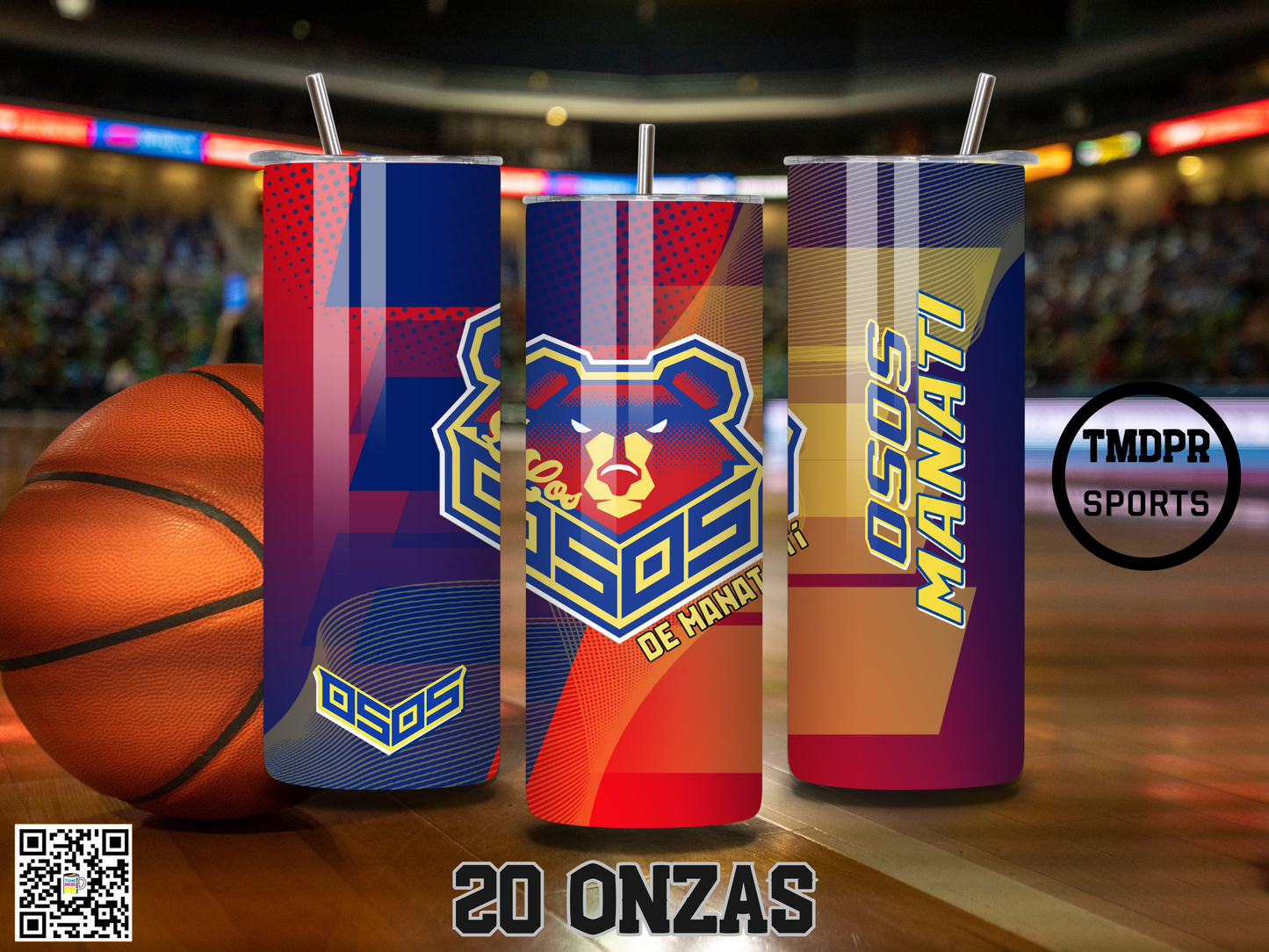 BSN Basketball Skinny Tumbler