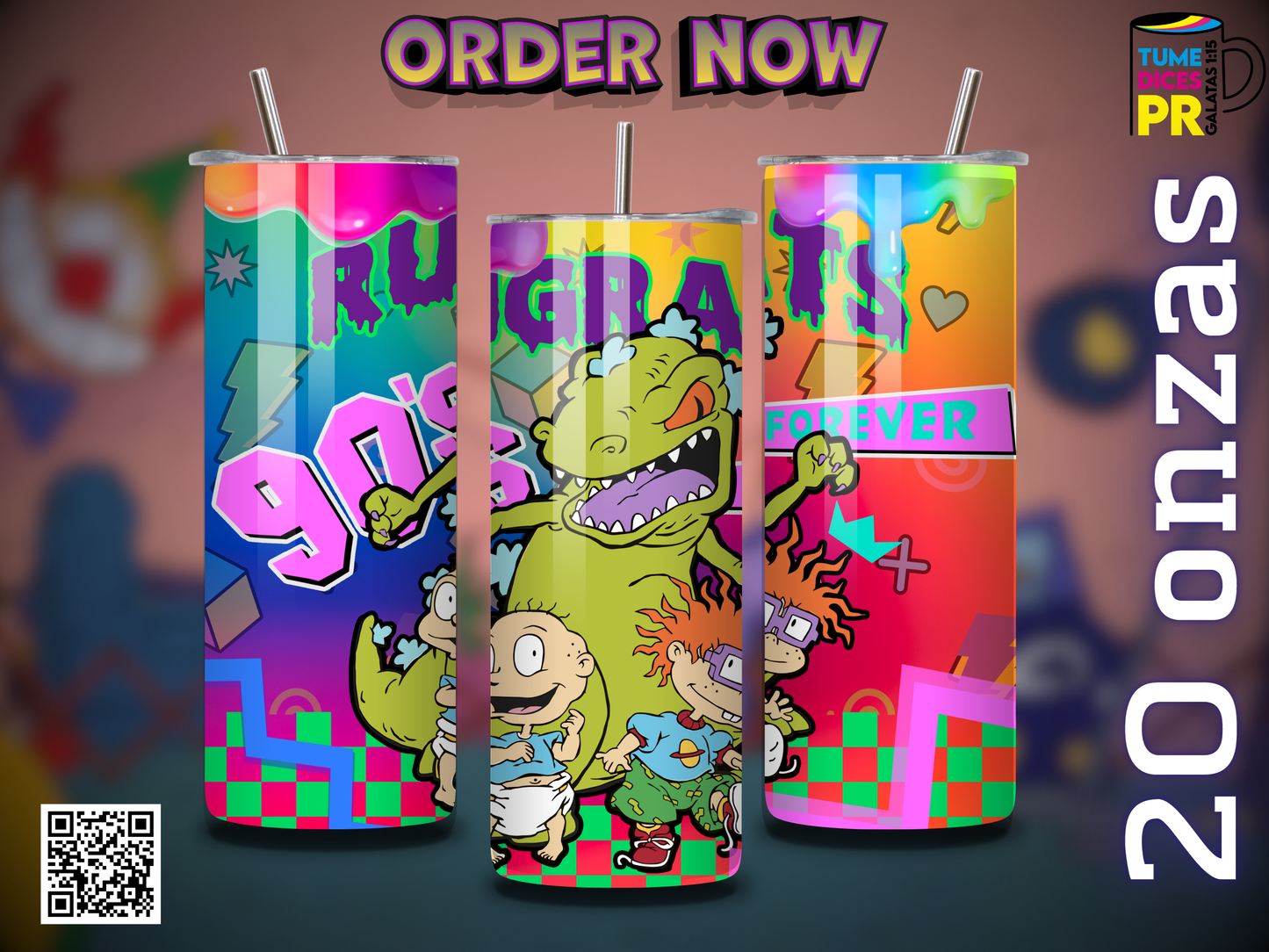 RUGRATS Skinny Tumbler