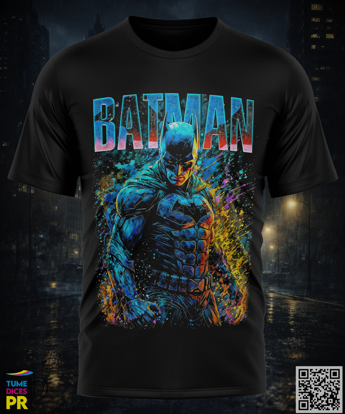 Camiseta Batman | Algodón y poliéster | Tallas S–XL