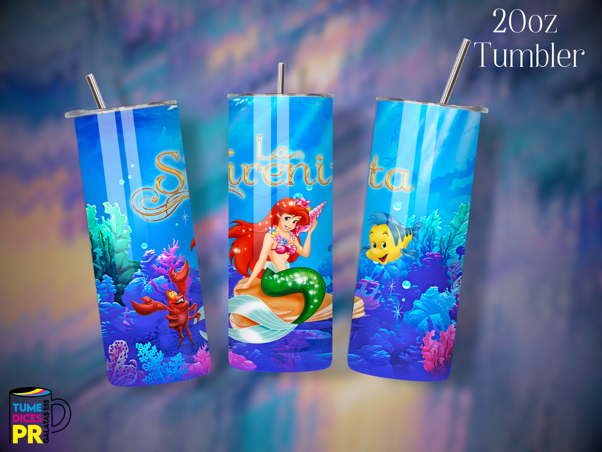 Tumbler Mundo Mágico 1 Skinny 20 oz | Personalizable | Mantiene frío y calor
