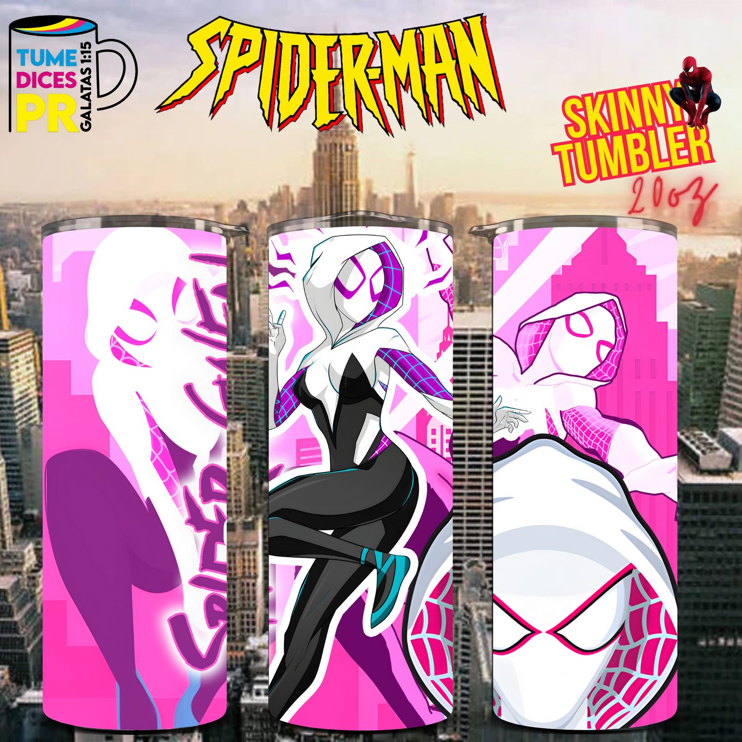 SPIDERMAN Skinny Tumbler