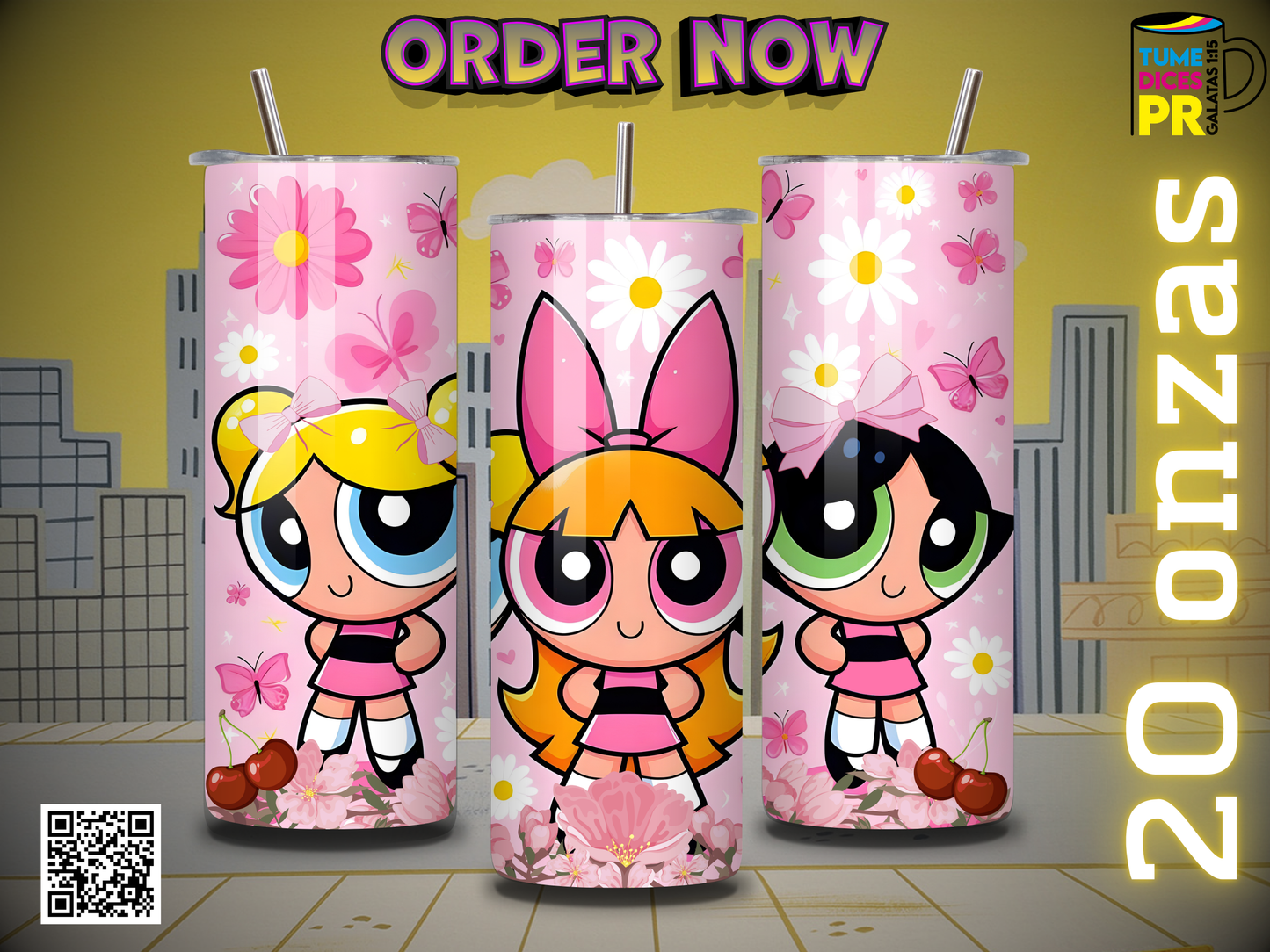 POWERPUFF GIRLS Skinny Tumbler