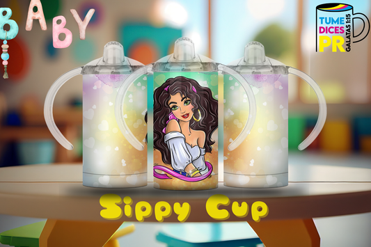 Sippy Cup Esmeralda 12 oz | Acero inoxidable | Con sorbeto