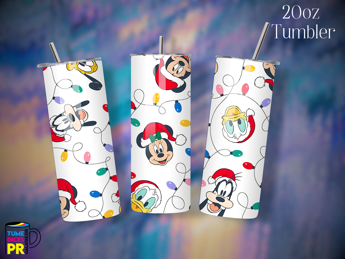 Tumbler Mundo Mágico 3 Skinny 20 oz | Personalizable | Mantiene frío y calor