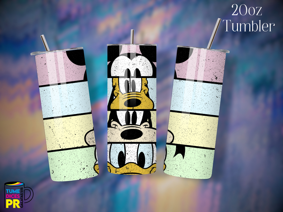 Tumbler Mundo Mágico 3 Skinny 20 oz | Personalizable | Mantiene frío y calor