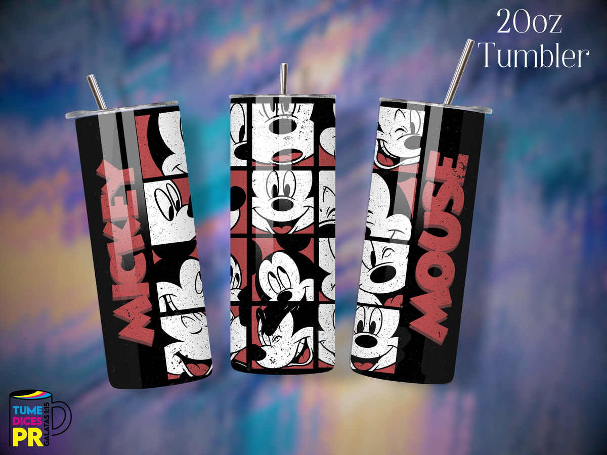 Tumbler Mundo Mágico 3 Skinny 20 oz | Personalizable | Mantiene frío y calor