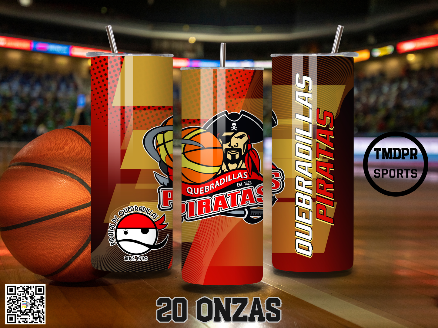 BSN Basketball Skinny Tumbler