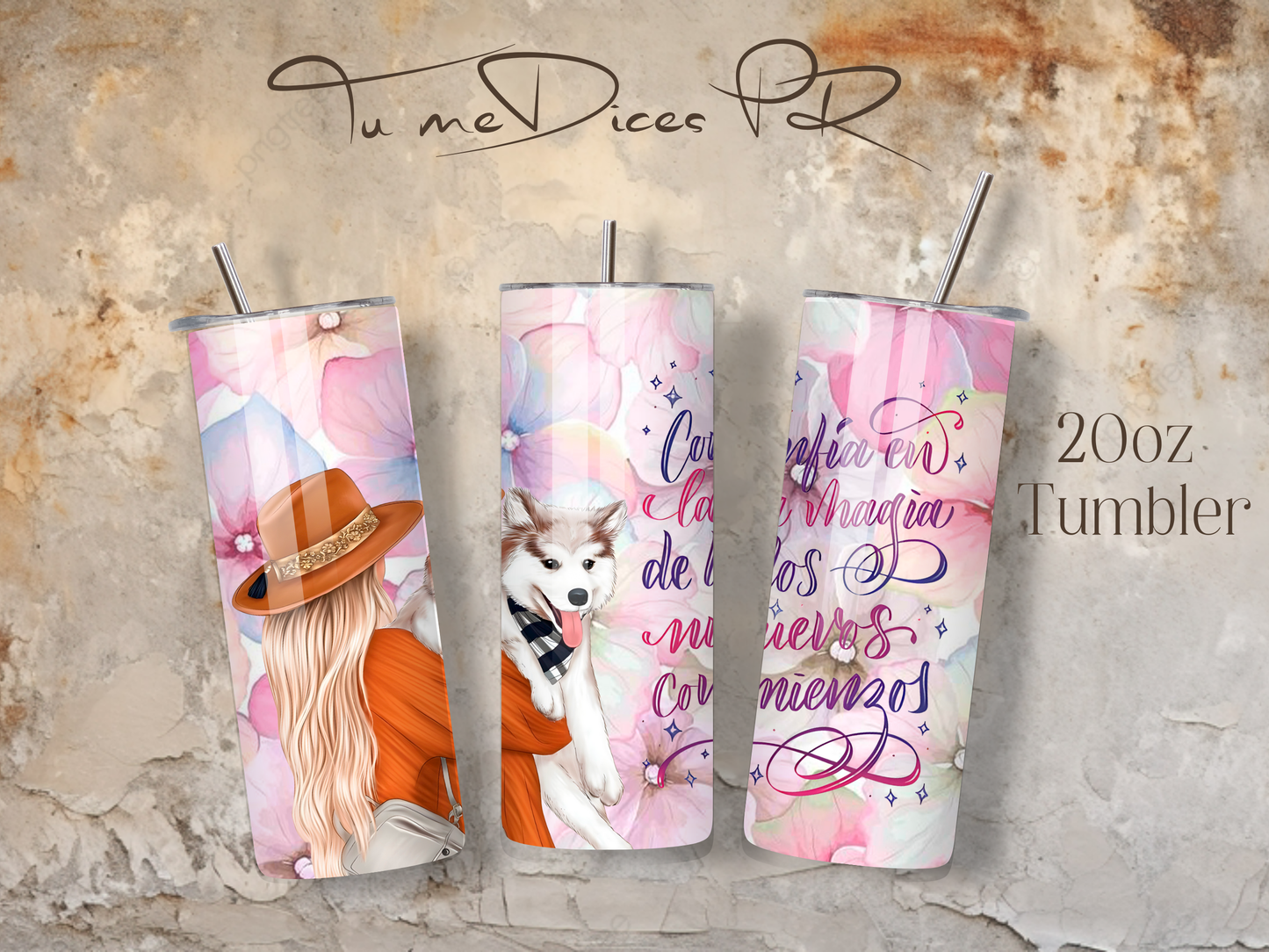 MENSAJES POSITIVOS Skinny Tumbler