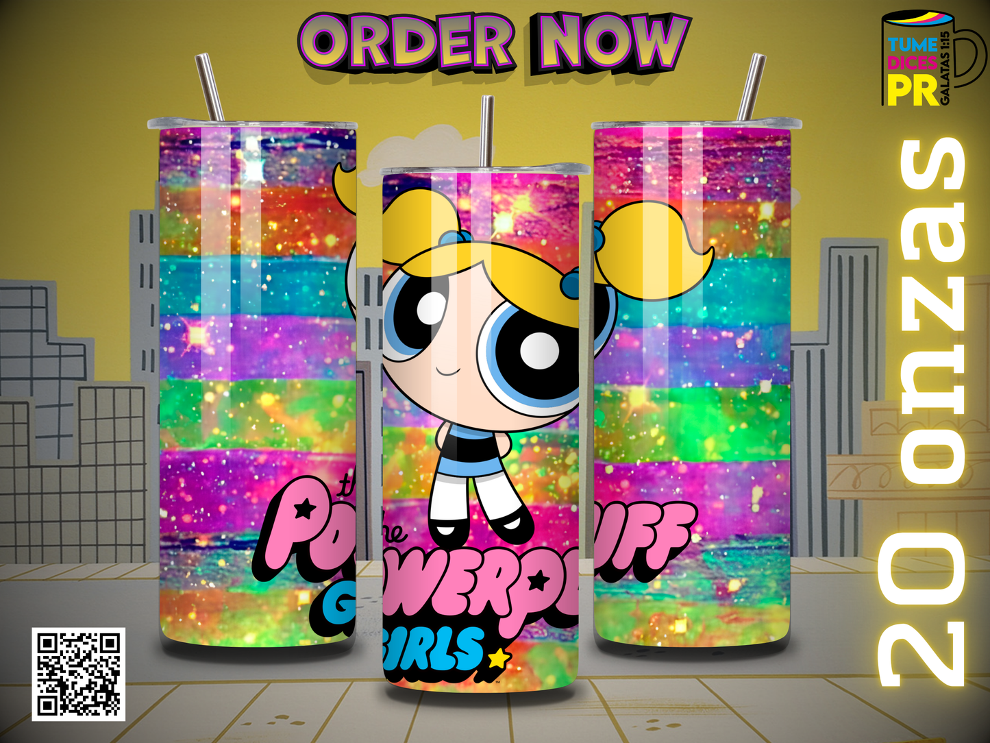POWERPUFF GIRLS Skinny Tumbler