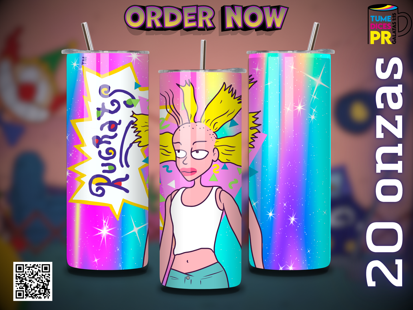 RUGRATS Skinny Tumbler