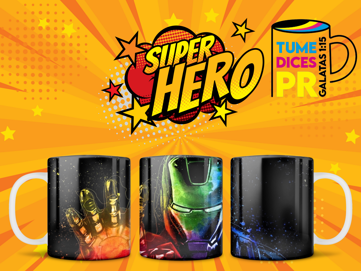 Taza Super Heroes